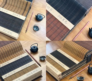 70% ánh sáng mặt trời ngăn chặn tự nhiên hoang dã tre con lăn Shades tay-dệt khoảng cách nhỏ khối vải đồng bằng - Product Image 4