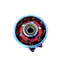 Jeu de moyeux de roue Supermoto en aluminium CNC 7116-T6 bleu brûlé forgé pour Honda CRF CR, pièces et accessoires de moto tout-terrain