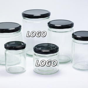 Oferta Especial: Frascos de Vidrio Transparentes de Boca Ancha para Conservas, Miel, Mermelada, Encurtidos y Salsas, con Tapa Metálica, 250 ml, 500 ml, 8 oz, 16 oz - Product Image 1