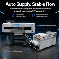 Nouvelle imprimante DTF 24 pouces, 2 têtes d'impression I3200-A1, secoueur de poudre automatique, machine d'impression DTF directe sur film pour T-shirts