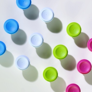 Xách tay 8ml viên nang ly với cấp thực phẩm Lá nắp Nắp làm bằng nhựa PP cho bột cà phê vitamin bột ngay lập tức đồ uống trà - Product Image 4