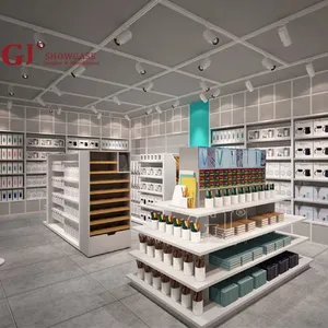 Estantes para tiendas minoristas Soporte de exhibición de joyería profesional de madera Decoraciones de muebles para tienda de regalos Diseño de interiores - Product Image 1