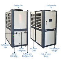 CHENDA Fabricant d'usine personnalisé Échangeur de chaleur industriel de réfrigération HVAC 10HP Hermetic Scroll Air Cool Water Chiller Cold Plunge
