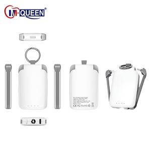 Banque d'alimentation portable mini personnalisée avec logo promotionnel 2000mah 4000mah avec câbles pour téléphone - Product Image 3