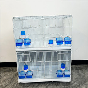 Jaula <span class=keywords><strong>de</strong></span> Cría Profesional para Aves <span class=keywords><strong>de</strong></span> Compañía, Tamaño Grande 70*42*42cm, para <span class=keywords><strong>Canarios</strong></span> <span class=keywords><strong>y</strong></span> Pinzones - Product Image 4