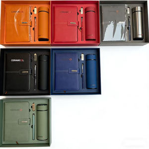 Juego de Regalos Corporativos, Bolígrafo Promocional de Acero Inoxidable, Bolígrafos Personalizados con Logotipo, Impresión de Serigrafía, Juego de Bolígrafo y Cuaderno de Cuero A6/A5/A4 - Product Image 3