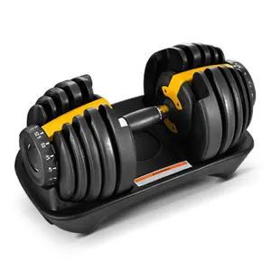 Mancuerna ajustable automática para entrenamiento de gimnasio, levantamiento de pesas, 40kg, 90 libras