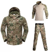 Veste chaude pour homme d'extérieur pour la randonnée Veste d'hiver Veste tactique G8 en polaire camouflage