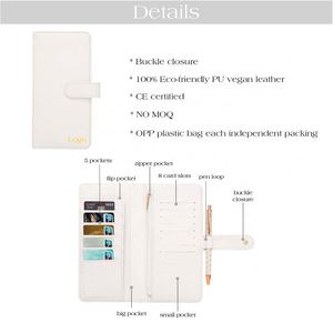 Best Selling 15-Color Luxe Pebble Leather Slim <b>Card</b> <b>Wallet</b> for Passport, Bill, Money, Cash As Agenda Planner - Product Image 5
