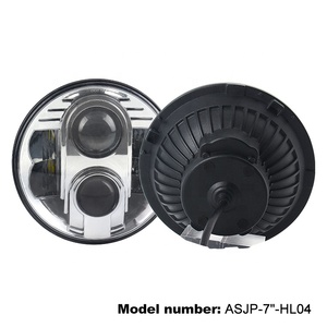 ไฟหน้า LED ทรงกลม Emark ขนาด 7 นิ้ว 48W ไฟสูง-ต่ำ สำหรับรถจี๊ปแรงเลอร์ TJ JK แลนด์โรเวอร์ ดีเฟนเดอร์ ฮัมเมอร์ H1 <span class=keywords><strong>H2</strong></span> - Product Image 4