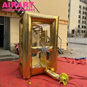 Cabina Inflable para Atrapar <span class=keywords><strong>Dinero</strong></span>, Cubo Inflable para Recoger <span class=keywords><strong>Dinero</strong></span>, Cabina Publicitaria para Bodas y Fiestas, Máquina para Atrapar <span class=keywords><strong>Dinero</strong></span> - Product Image 6