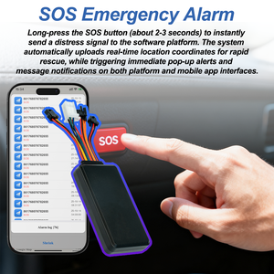 Traceur <span class=keywords><strong>GPS</strong></span> 4G LTE avec photo et vidéo à distance, SOS, ACC, alerte de survitesse, coupure de carburant, alarme d'allumage, compatible iOS et <span class=keywords><strong>Android</strong></span> pour voitures - Product Image 4