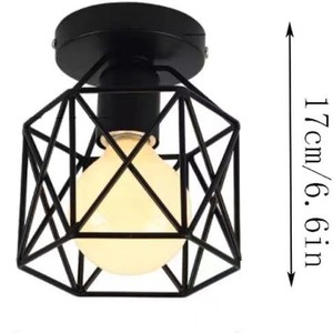 Lampe de plafond Autonomy Nordic en fer forgé, style moderne minimaliste, pour couloir, entrée, lumière 3500-6500K, ampoule LED incluse - Product Image 2