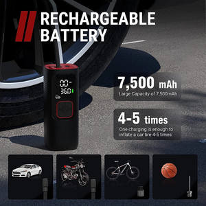 Compresseur d'air pour voiture Gonfleur de <span class=keywords><strong>pneu</strong></span> pour voiture Pompe à usage intensif Gonfleur de <span class=keywords><strong>pneu</strong></span> Pompe gonflable Poids léger Portable 12V Max Moto - Product Image 6