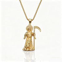 Collar con Colgante de Alas de Ángel de Acero de Titanio, Estilo Hip Hop Retro, para Hombre y Mujer, Venta al por Mayor