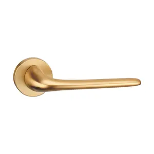 NAICHI Hot Sale Classic Gold European Style Designer Door Pull Handle Zinc Alloy Lever Door Handle For Interior Door