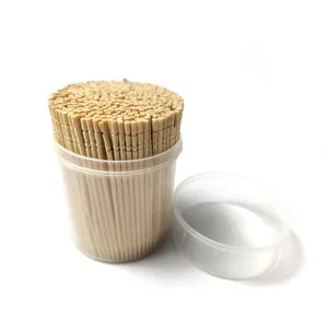 100% प्राकृतिक थोक डिस्पोजेबल बांस दांत लेने खाद्य Toothpicks