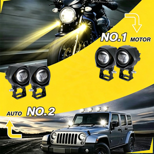 LELANPU - Foco LED para Motocicleta, Mini Proyector, Lente Auxiliar, Luz <span class=keywords><strong>Antiniebla</strong></span>, Lámpara de Doble Color para <span class=keywords><strong>Moto</strong></span> - Product Image 3