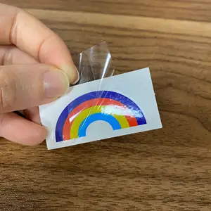 Non-tossico carino arcobaleno OEM tatuaggi del corpo sticker per i bambini su misura faccia autoadesivo del tatuaggio temporaneo