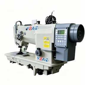 YBAO Nouvelle Machine à Coudre Industrielle à Point Noué Plat à Aiguille Unique, Haute Vitesse, Informatisée, Automatique, Motorisée, en Acier Inoxydable - Product Image 3