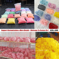 Kit Bahan DIY Bunga Kering Warna-warni Bunga Awet untuk Dekorasi Kue DIY Bingkai Foto Perlengkapan Kerajinan Hadiah Dekorasi