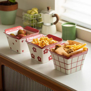 Venta Directa de Fábrica, Juego de Tazones de Cerámica Ecológicos de 6 Pulgadas, Estilo Europeo, para Aperitivos y Fideos Instantáneos, Excelente Apariencia - Product Image 3