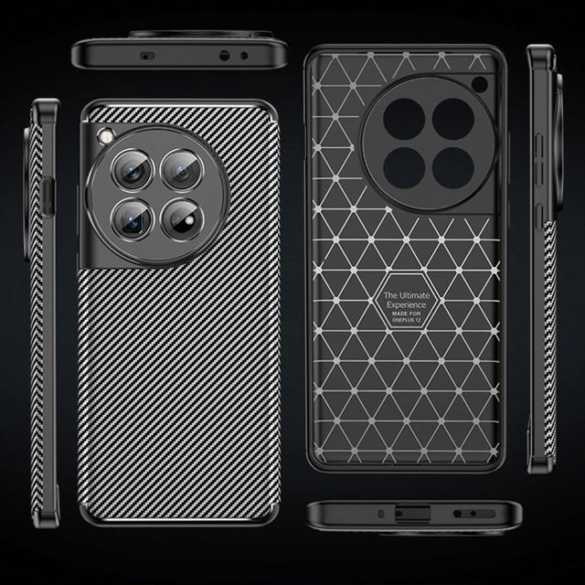 Tpu Phone Case for Oneplus 12 Drop Proof Anti Fall Cover Skin Friendly Mobile Precision Hole Lychee Plating