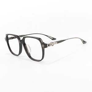 Lunettes de vue épaisses en acétate anti-UV pour hommes et femmes, avec support, monture optique, logo personnalisé, vente en gros Chine - Product Image 4