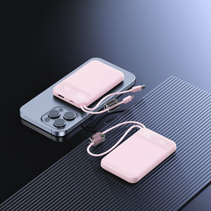 Power Bank all'ingrosso ad alta capacità 10000mAh con ricarica rapida PD22.5, batteria esterna con <span class=keywords><strong>2</strong></span> cavi integrati, Power Station - Product Image 4