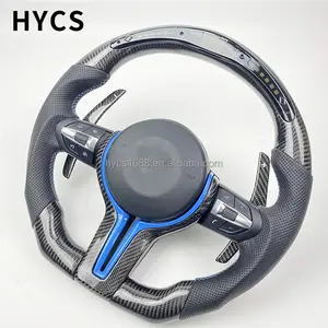 Suitable for BMW steering wheel F30 F10 3 Series 5 series x5x6 carbon fiber LED steering wheel customization