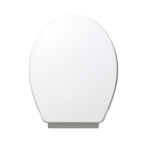 Asiento de Inodoro Universal de PP con Cierre Suave y Liberación Rápida, Asiento Ovalado para Inodoro, Cubierta Blanca para Baño, Compatible con la Mayoría de los Inodoros Estándar - Product Image 1