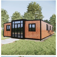 Maison pliante extensible préfabriquée de style moderne de 40 pieds, villa de luxe à 3 chambres, maison pliante mobile portable
