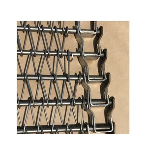 Gıda sınıfı zincir bağlantı <span class=keywords><strong>SS</strong></span> Spiral tel örgülü konveyör fırın kurutma dondurucu tatlı patates yıkama - Product Image 4