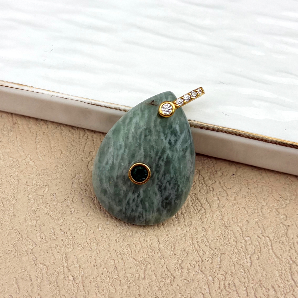 Amazonite - gold