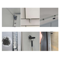 Nouveau petit meuble de bureau en acier 2025 avec tiroirs verrouillables et une porte, idéal pour la maison, l'école, l'entrepôt ou la chambre à coucher