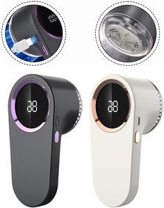 Recortadora de Pelo Recargable USB con Pantalla Digital, Cuchillas de Acero Inoxidable, Removedor de Pelusas Eléctrico de Uso Doméstico, Máquina de Afeitar - Product Image 6