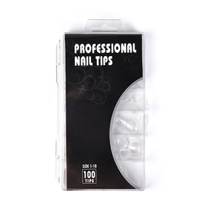 100 Uñas Postizas de Gel Suave con Punta Cuadrada Plana y Cobertura Completa, Estilo Francés Redondeado, Uñas Artificiales de ABS - Product Image 6
