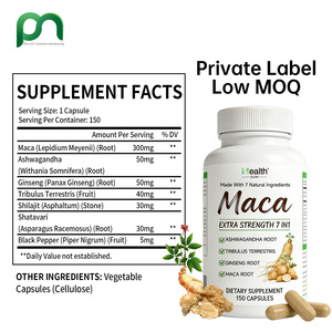 Capsules de Maca Noire et Shilajit 3 en 1 pour Hommes, Force Masculine, Suppléments à Base de Plantes pour Adultes - Product Image 2