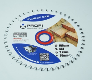 Hoja de sierra de corte cruzado para madera, 160mm - Product Image 2