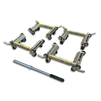 Chariot de manutention d'outils mobiles à quatre roues de type levier en acier au manganèse galvanisé de 1 tonne
