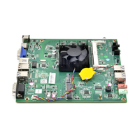 Placa Base Mini Itx, Placa Pequeña de 17*17cm, Procesador Intel E3950 de Cuatro Núcleos X86, RS232, RJ45, Mini Placa Base con Ventilador