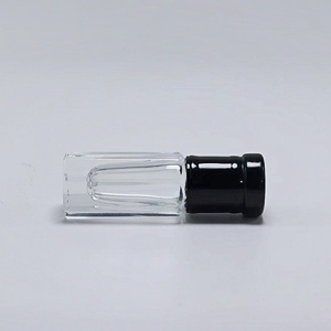 Sunshine Wholesale 3ml 6ml 12ml Transparent Slender Octagonal Glass Cosmetic <b>Perfume</b> Essential Oil Roller Bottle - Product Image 3