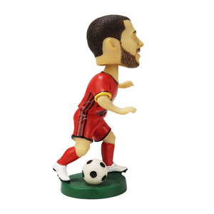 Figura de jugador de fútbol personalizada resina 3D Bobble Head muñeca de juguete estatua regalo promocional estatuas de superestrellas hechas a mano - Product Image 3