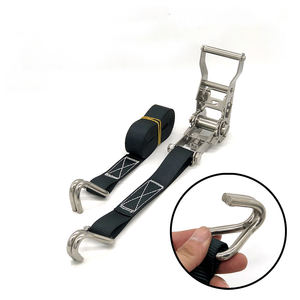 Vente directe 1 pouce 25mm noir <span class=keywords><strong>enrouleur</strong></span> sans fin en acier inoxydable serrure à <span class=keywords><strong>cliquet</strong></span> <span class=keywords><strong>sangle</strong></span> d'arrimage sans crochet Polyester matériel - Product Image 5