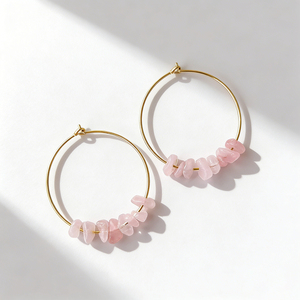 Pendientes Colgantes de Acero Inoxidable con Baño de Oro de 18K, Diseño 2026, Estilo Vintage para Mujer, Venta al Por Mayor, Regalo - Product Image 1