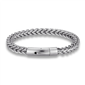Gold Plated Chain Bracelet Zinc Alloy Chain Bracelet <b>Men</b> Hiphop Style Black Clasp Link <b>Bangle</b> Jewelry - Product Image 3