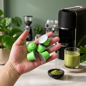 Capsules de Matcha Cérémonial de Qualité Supérieure Compatibles avec les Machines Nespresso – Capsules de Thé Vert Bio Soutenant la Marque - Product Image 1