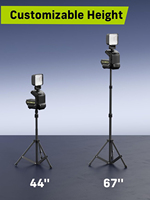 Lámpara de Trabajo LED Inalámbrica Recargable para Exteriores Maxforce con Soporte para Garaje, Taller, Mecánico, Camping - Iluminación