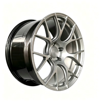Nuevas Llantas de Carreras de 18-22 Pulgadas, Plateadas, con Acabado Mecanizado, Monobloque, Forjadas en Aleación de Aluminio, 25mm ET, Ajuste Universal, Garantía de por Vida