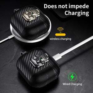 Étui de protection pour écouteurs de haute qualité en TPU anti-boulochage avec interrupteur en forme de crâne en métal tendance pour 3 Pro Buds 3 - Product Image 5